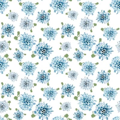 Fifty States Hydrangea 10' L x 24" W Wallpaper Roll — Blush