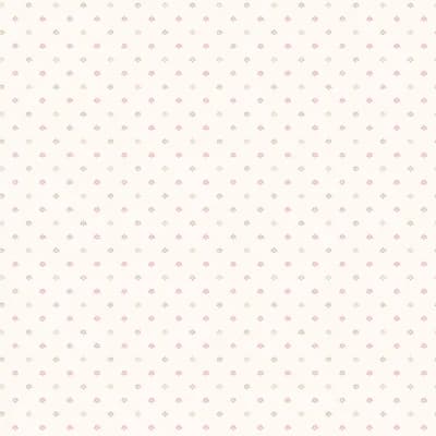Miniatures 3 Collection Multi Mini Fleur De Lis Wallpaper Roll — Pink,Beige