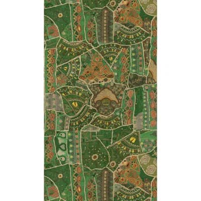 Abstract Non-Woven Wallpaper Roll — Jewel Green