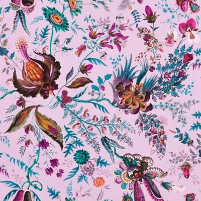 Wonderland Floral Wallpaper — Amethyst,Lapis,Ruby