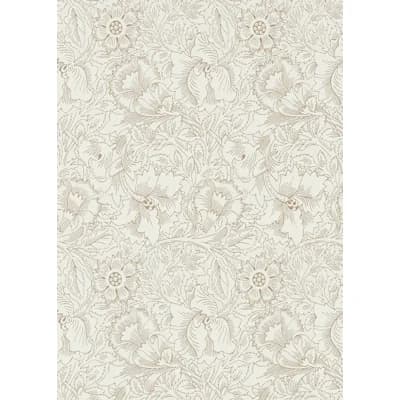 Pure Poppy Wallpaper — Cream,Gold