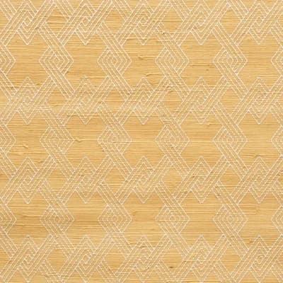 Hix Embroidered Jute Wallpaper — Natural