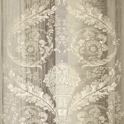 Adonea Nerites Smooth Metallic 33' L x 21" W Wallpaper Roll — Taupe