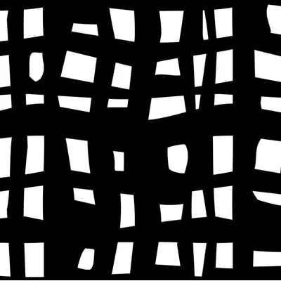Abstract Vinyl Non-Pasted Matte Wallpaper Roll by Jamie Graney — Black,White