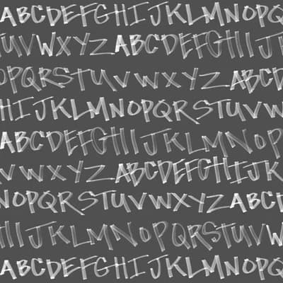 NYC Alphabet — Chalkboard