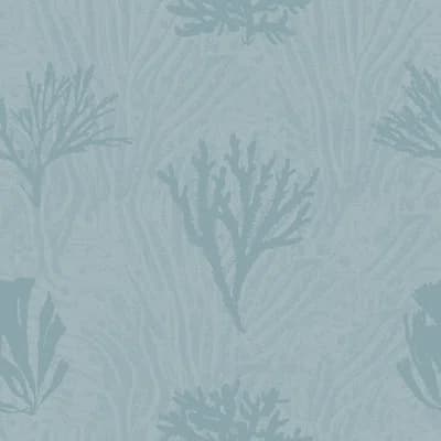 Sealife 33' L x 20.5" W  Wallpaper Roll — Blue
