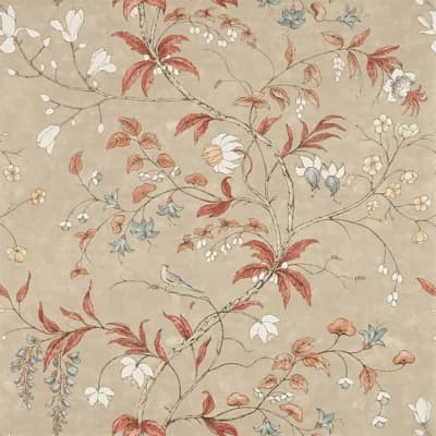 Chambalon Trail Wallpaper — Sunstone,Linen