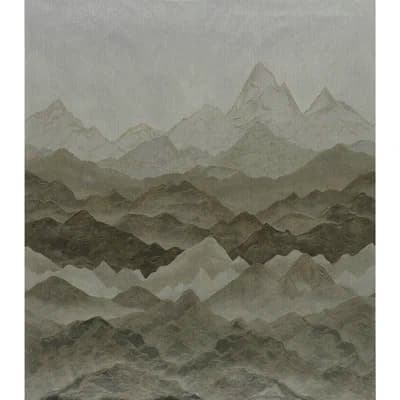 Atmospheric Landscape Panel Set — Gray