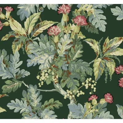 Briarwood Floral Non-Pasted Matte Wallpaper Double Roll — Taupe