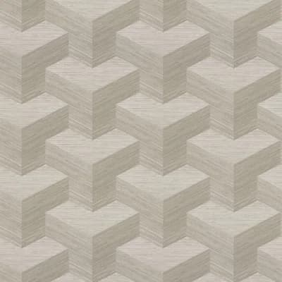Pierce Geometric Texture Wallpaper — Beige