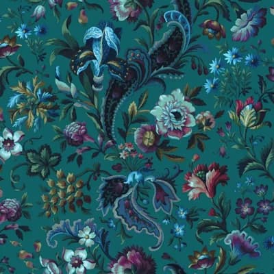 Florika 9.84' L x 70.8" W Wallpaper Roll — Green,Blue,Purple
