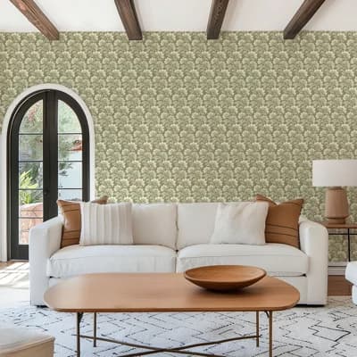 Wildflower - Botanical Wallpaper — Bleached Oak
