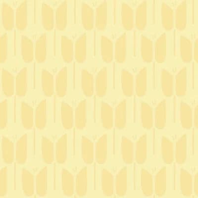 Tulip 33' L x 20.5" W Wallpaper Roll — Yellow