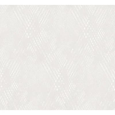 Gray Resource Non-Pasted Metallic Wallpaper Roll — White,Gray