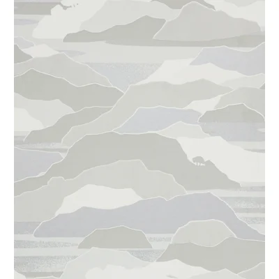 Colline Abstract Non-Pasted Matte Wallpaper Double Roll — Brume