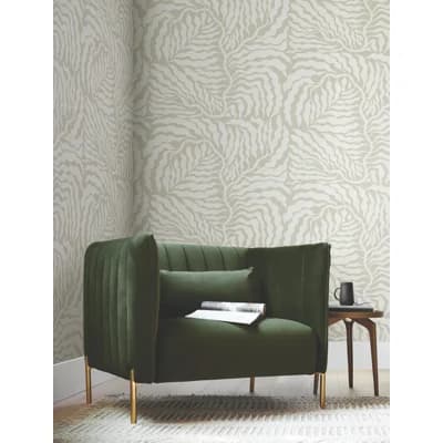 Fern Fronds Wallpaper — Black