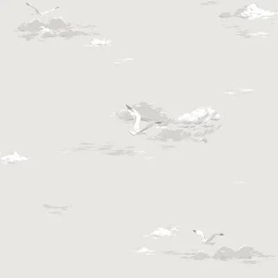 Boråstapeter Seagulls Wallpaper — Gray,White