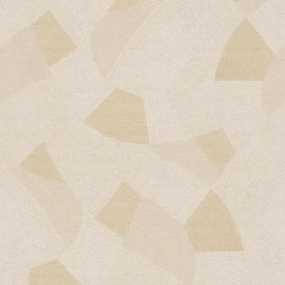 Havana 2 Collection Abstract Geometric Wallpaper Roll — Beige