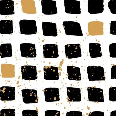 High Rise Geometric Vinyl Non-Pasted Matte Wallpaper Roll by Jamie Graney — Gold