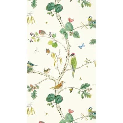 Woodland Chorus Wallpaper — Ivory