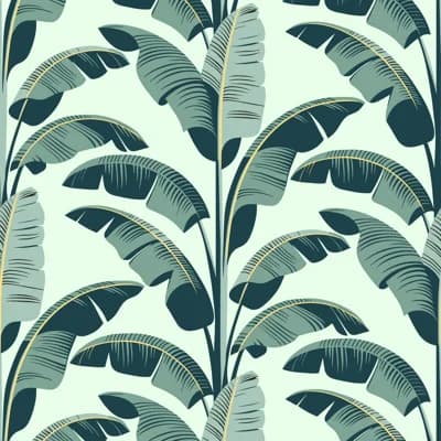 Banana Leaf - Wallpaper — Green