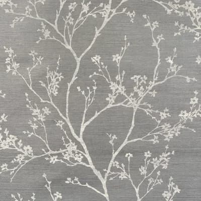 Twiggy Sisal Wallpaper — Charcoal