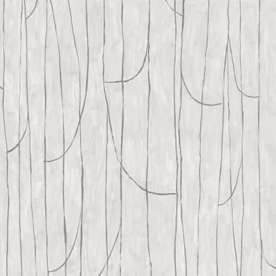 Lingering Lines - Wallpaper — Taupe Black