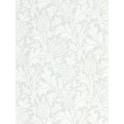 Pure Thistle Wallpaper — Gray Blue