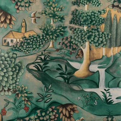 Verdure Wallpaper — Tapestry Green
