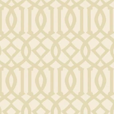 Imperial Trellis II Wallpaper — Sand,Ivory