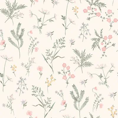 Laura Ashley Crosswell Coral Pink Wallpaper — Coral Pink