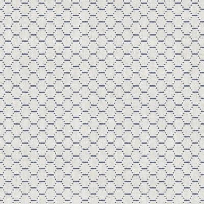 Bazaar Geometric Boho Beehive Design 33' L x 21" W Wallpaper Roll — Navy