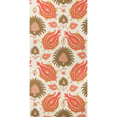 Grand Bazaar Kashmiri 30' L x 27" W Wallpaper Roll — Blush,Toast