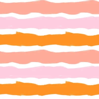 Las Rayas Coral 10' L x 24" W Peel and Stick Wallpaper Roll — Coral