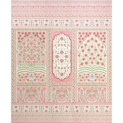 Schumacher x Mark D. Sikes Montecito Panel Set Wallpaper — Red