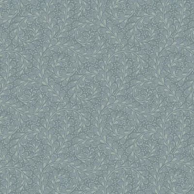 Boråstapeter Wild Ferns Wallpaper — Blue
