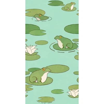 Floral Non-Pasted Wallpaper Double Roll by Yuki Osada — Green