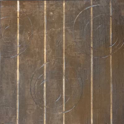 Maxine Geometric Non-Pasted Metallic Wallpaper Roll — Brown