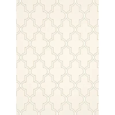 Denbury 33' L x 20.47" W Smooth Wallpaper Roll — Chalk