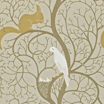 Squirrel & Dove Wallpaper — Linenivory