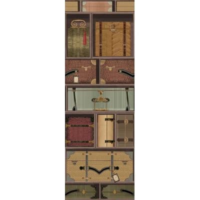 ORIENT EXPRESS Wallpaper Roll — Brown,Taupe,Green,Gray