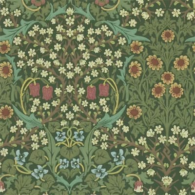 Blackthorn Wallpaper — Green