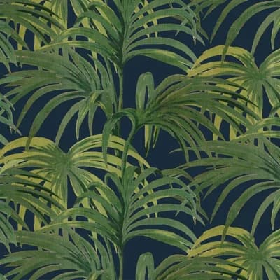 Palmeral Wallpaper — Midnight,Green
