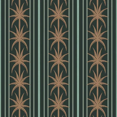 Ocean Drive Stripe - Wallpaper — Bronze Night