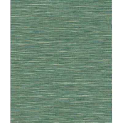 Eden Textured Weave 33' L X 21" W Wallpaper Roll — Green