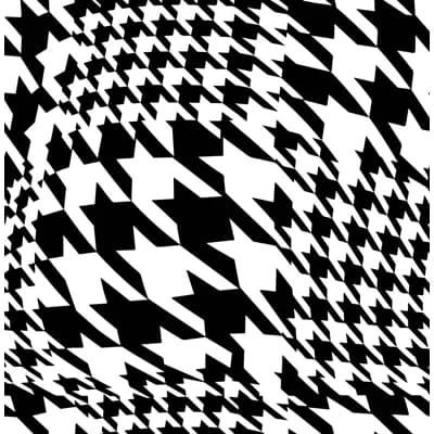 Warped Houndstooth Wallpaper — Highlighter,Hot Pink