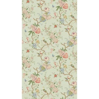 Floral Non-Woven Wallpaper Roll — Eau De Nil