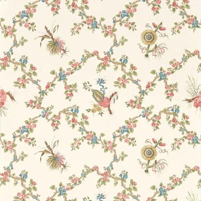 Giles Deacon Trelliage Wallpaper — Raspberry,Stone