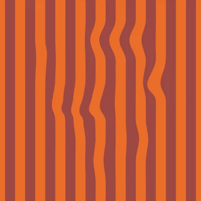 Warped Vertical Stripe Wallpaper — Black,Hot Pink