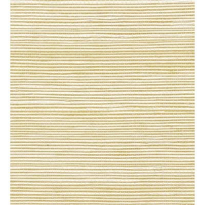 Essential Grasscloths Non-Pasted Metallic Wallpaper Roll — Gold Pearl